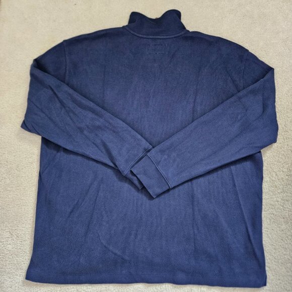 Island Shores Blue 1/4 Zip Pullover Sweater - Picture 6 of 9